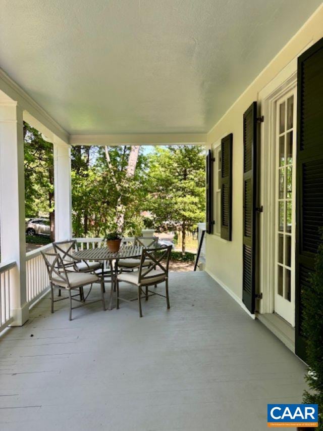 view of patio / terrace with a porch