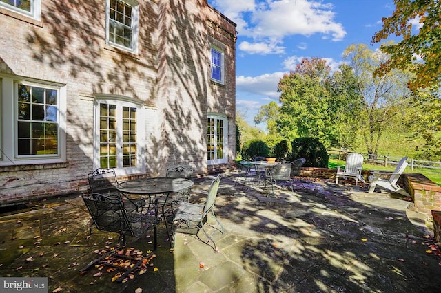 view of patio / terrace with french doors