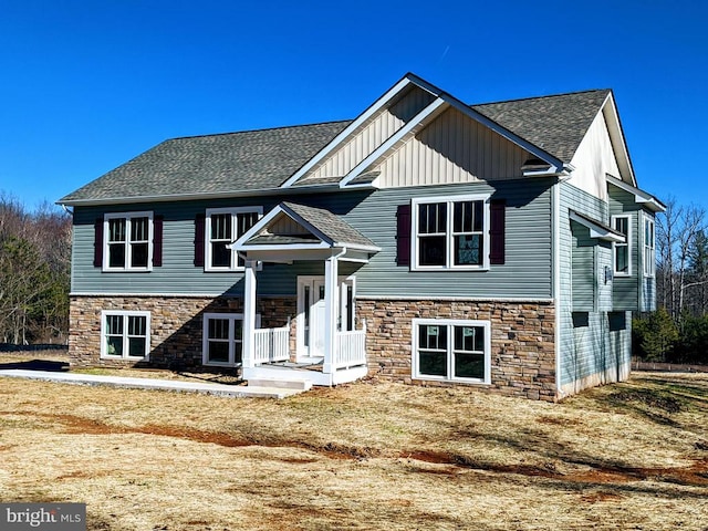 view of front of property with a porch