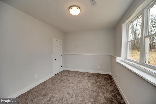 view of carpeted empty room