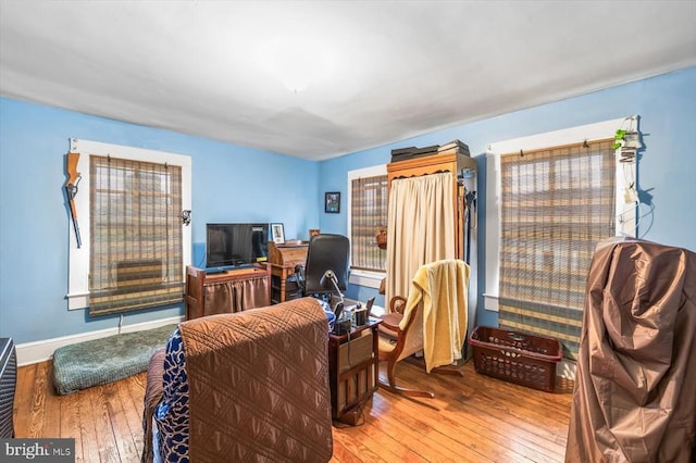 interior space featuring hardwood / wood-style flooring