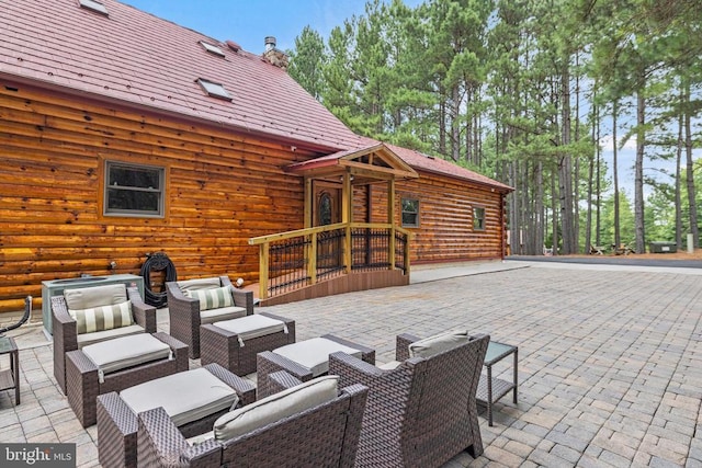 view of patio / terrace with outdoor lounge area