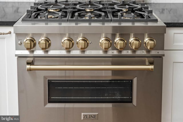 details with stainless steel range