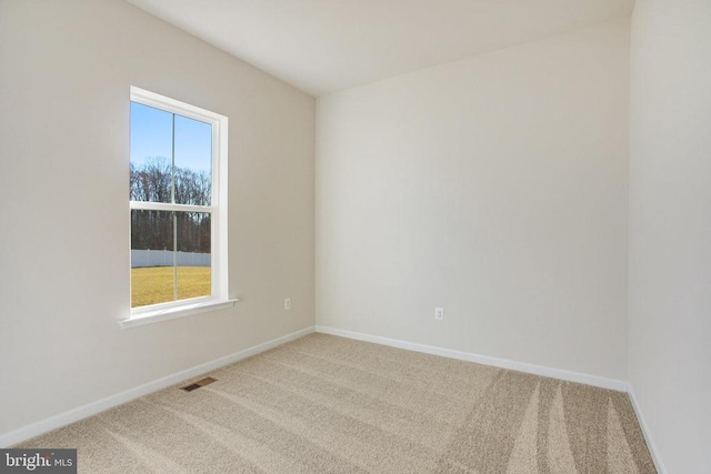 view of carpeted empty room