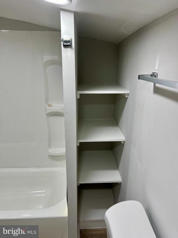 interior space with toilet