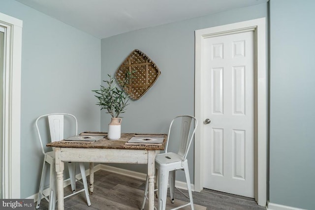 dining room featuring hardwood / wood-style floors