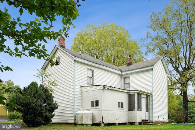 view of rear view of property