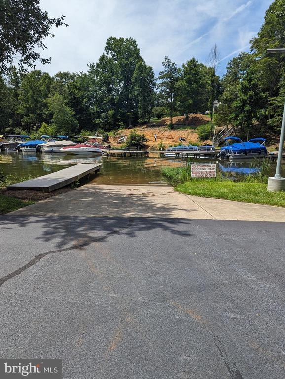 view of road featuring a water view