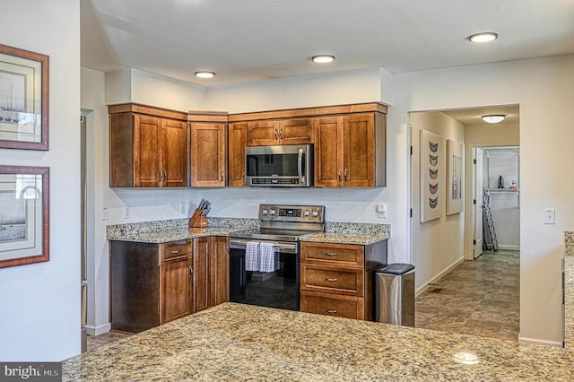 kitchen with stainless steel appliances