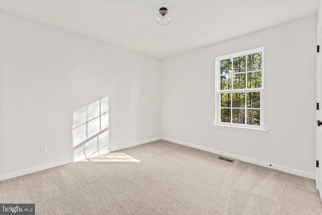 view of carpeted empty room