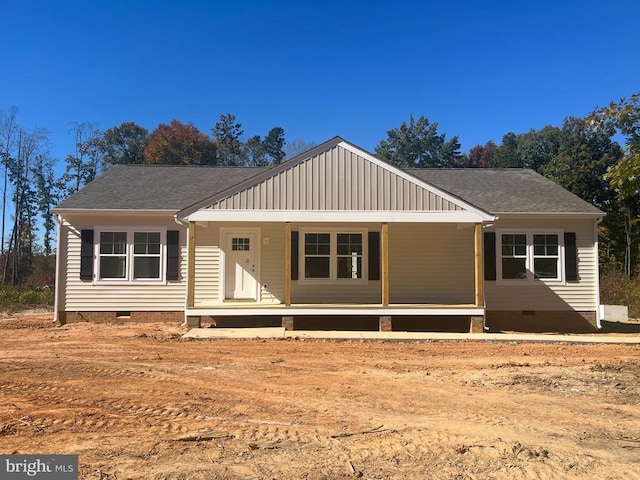 view of front of house with covered porch