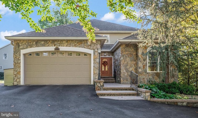 view of front of home featuring a garage