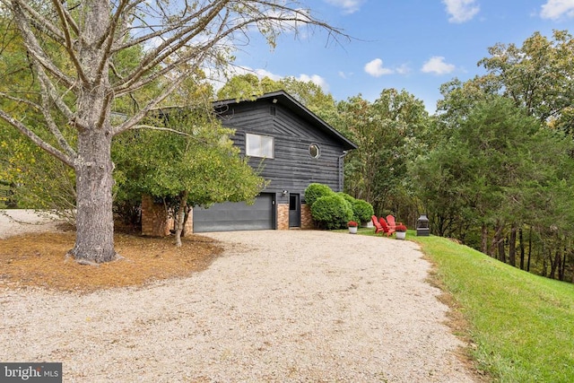 view of home's exterior featuring a garage