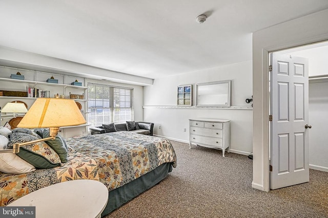 bedroom with carpet floors