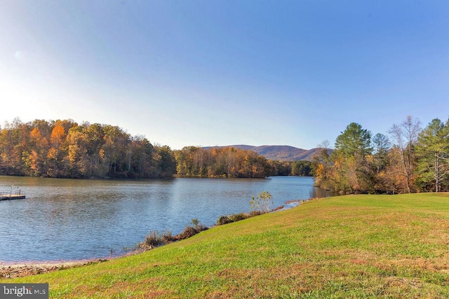 property view of water