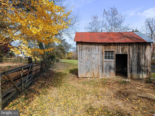 view of outbuilding