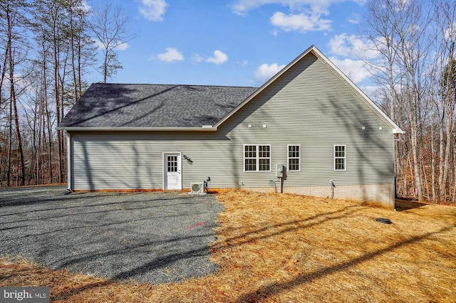 view of back of property