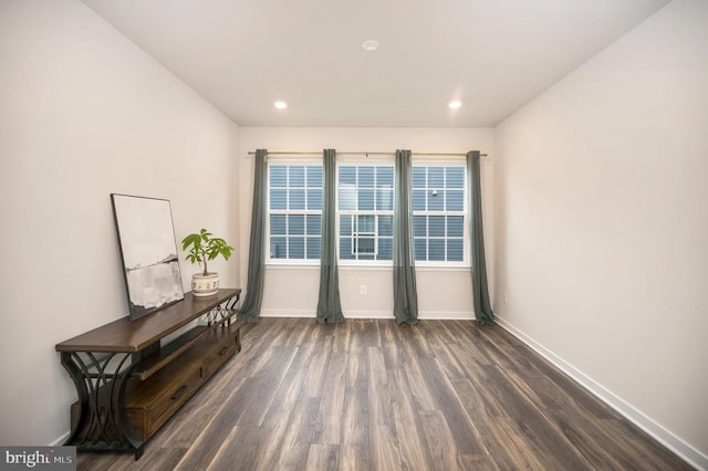 entryway featuring dark hardwood / wood-style floors