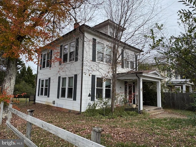 view of side of home