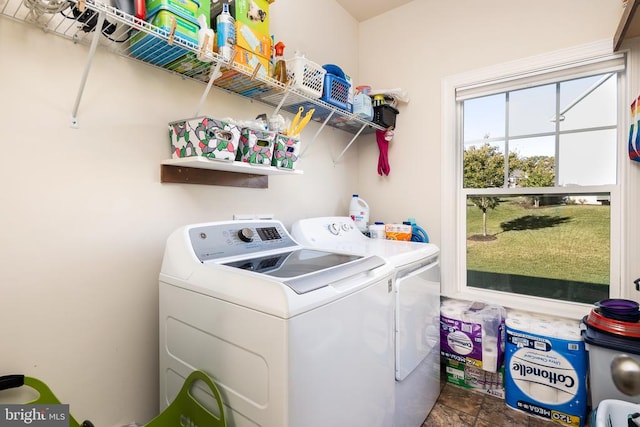 laundry area with washer and clothes dryer