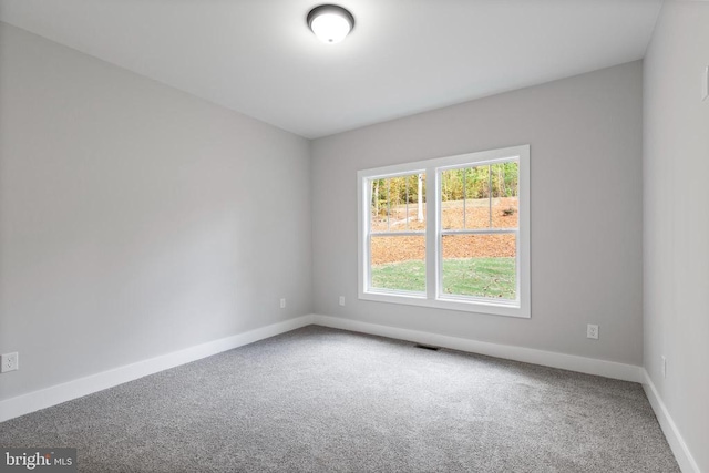 view of carpeted empty room