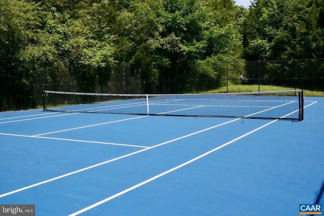 view of tennis court