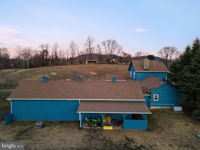 view of playground at dusk