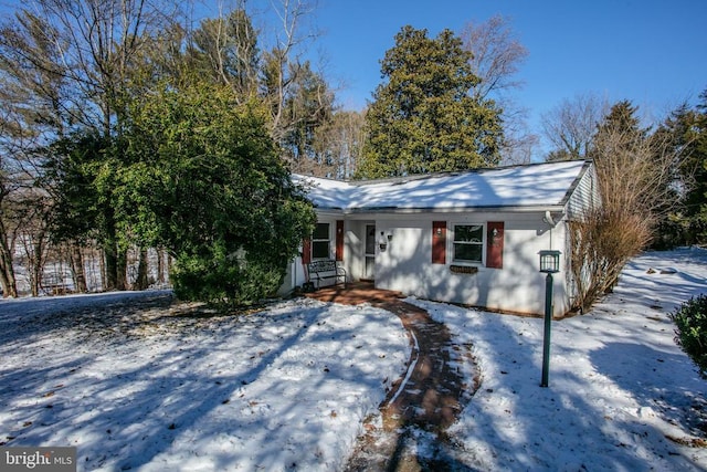 view of ranch-style home