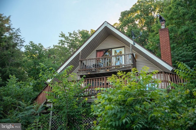 view of rear view of property