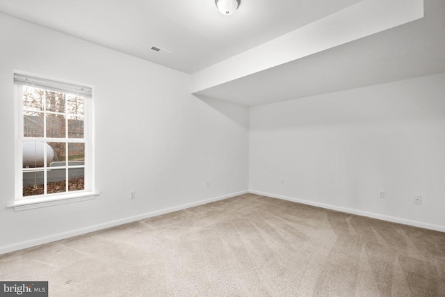 additional living space featuring carpet flooring