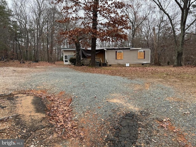 view of front of home