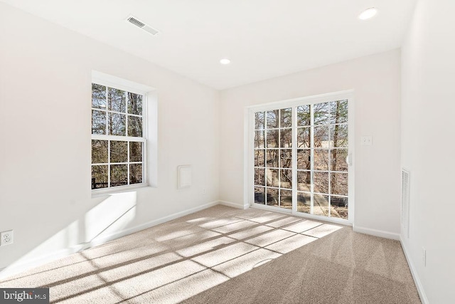 view of carpeted empty room