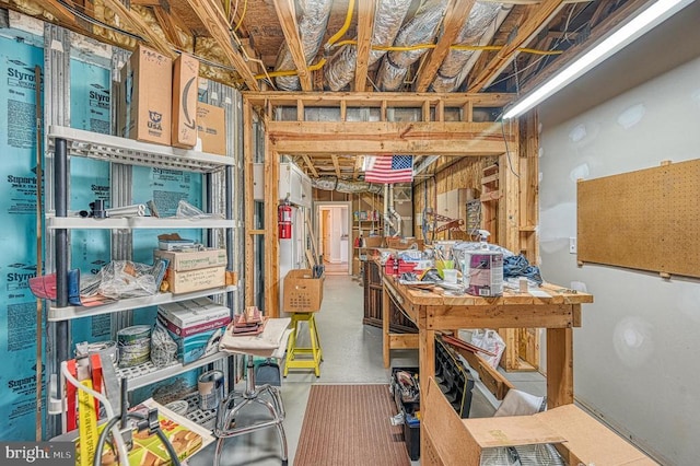 miscellaneous room featuring concrete flooring