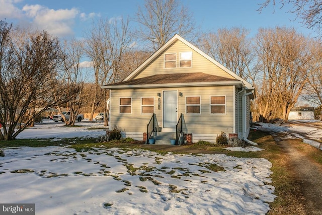 view of bungalow