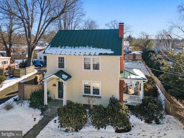 view of front of property