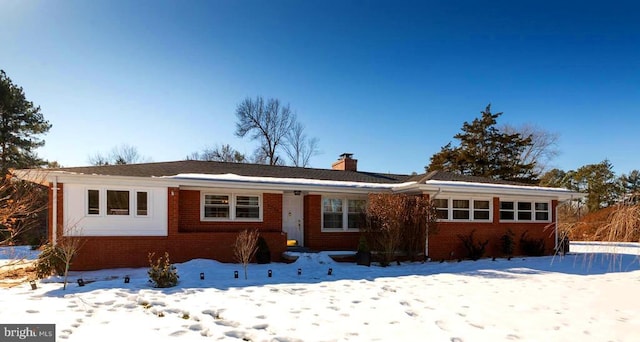 view of ranch-style home