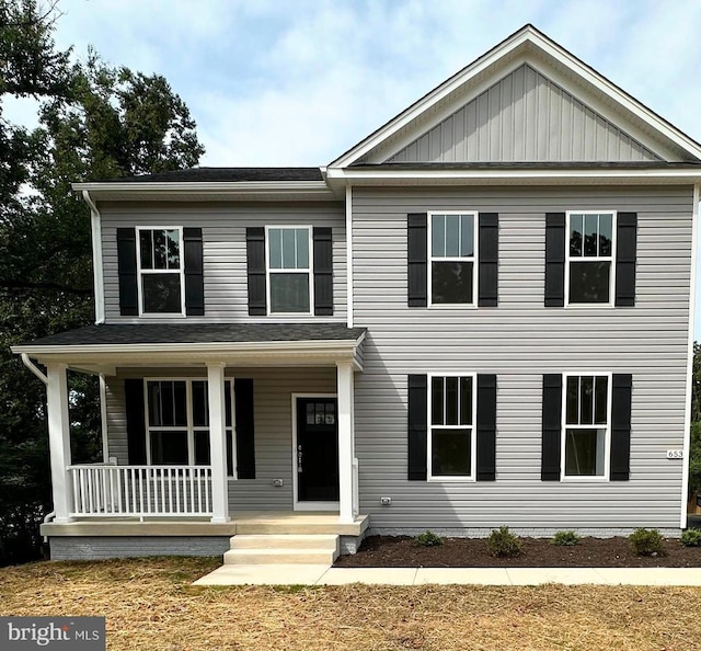 view of front of house featuring a porch