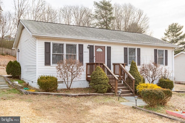 view of front of property