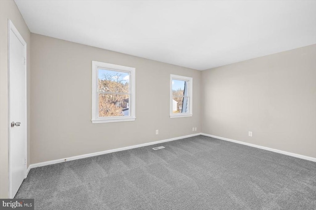 view of carpeted empty room