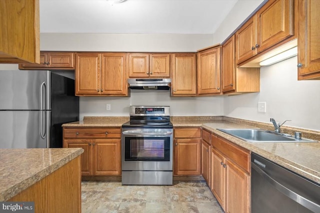 kitchen featuring sink and stainless steel appliances