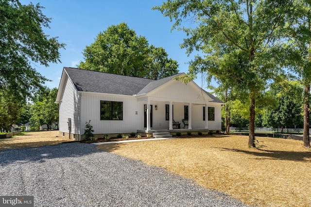 view of front of house with a porch