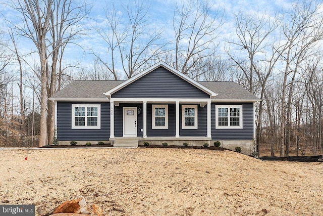 view of front of home featuring a porch