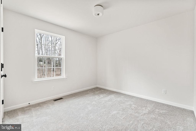 unfurnished room with carpet flooring