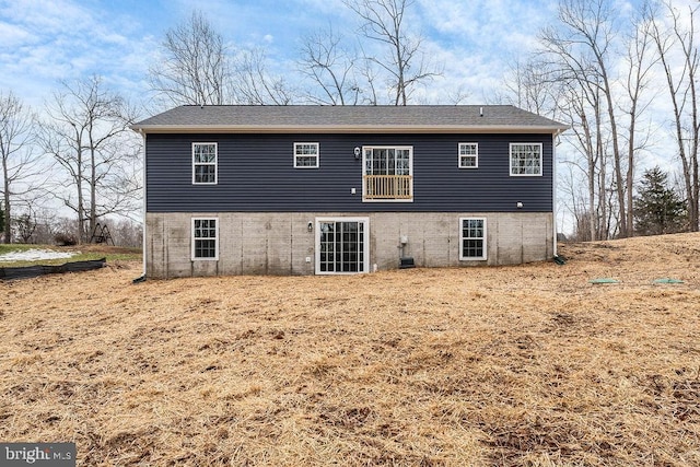 view of rear view of property