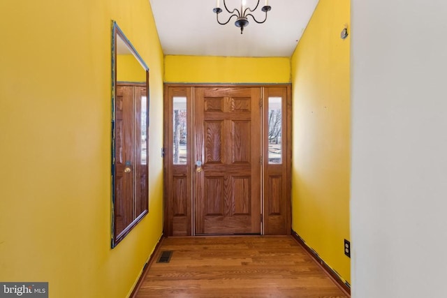 entryway featuring light hardwood / wood-style floors