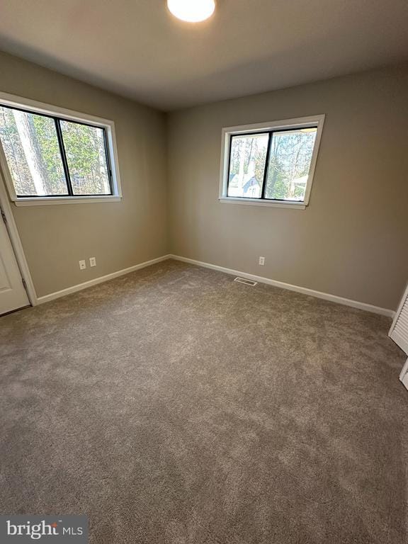 view of carpeted empty room