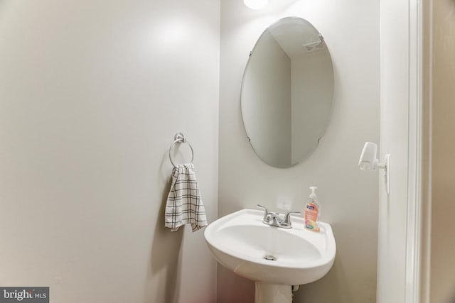 bathroom with a sink