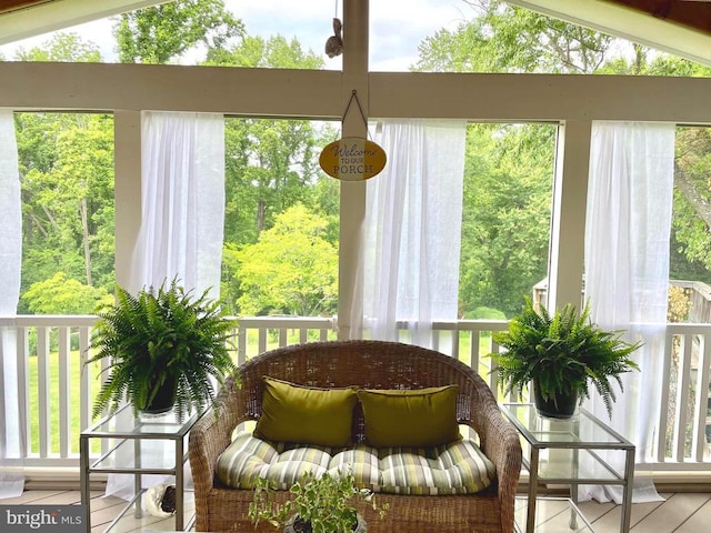 sunroom / solarium featuring a wealth of natural light