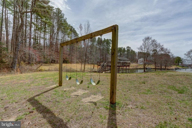view of jungle gym