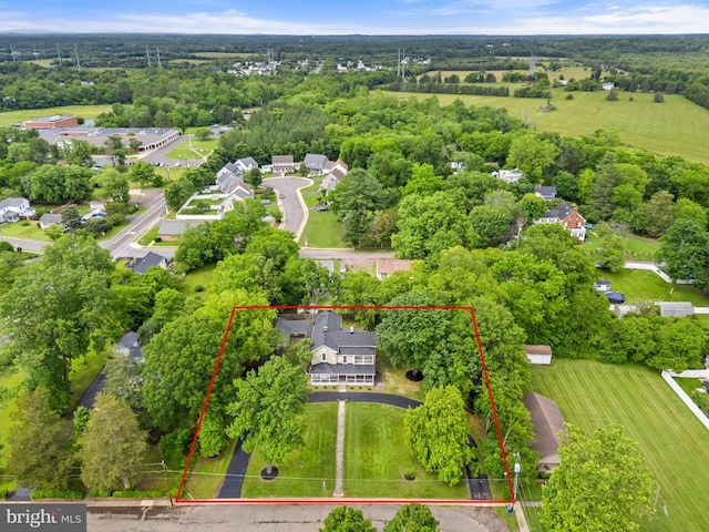 105 E Washington St, Remington, VA 22734 - aerial overview of property's location featuring property boundaries highlighted